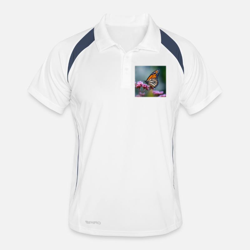 Monarch Butterfly Macro Men's Polo breathable