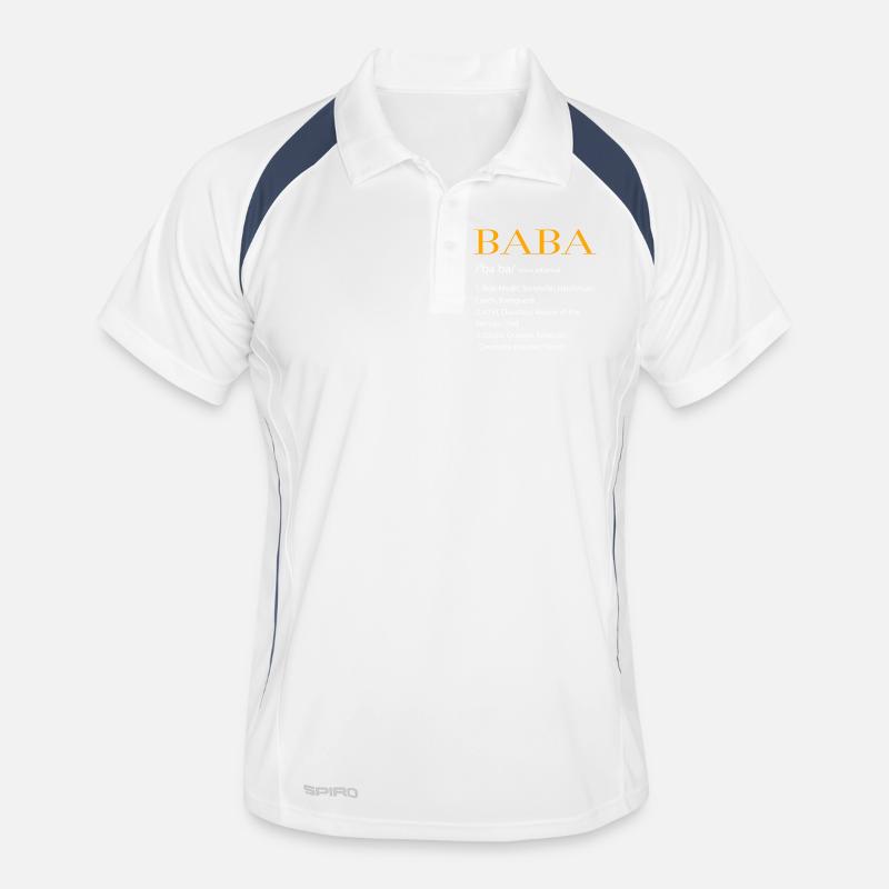Baba Définition du Père turc Design Polo respirant Homme