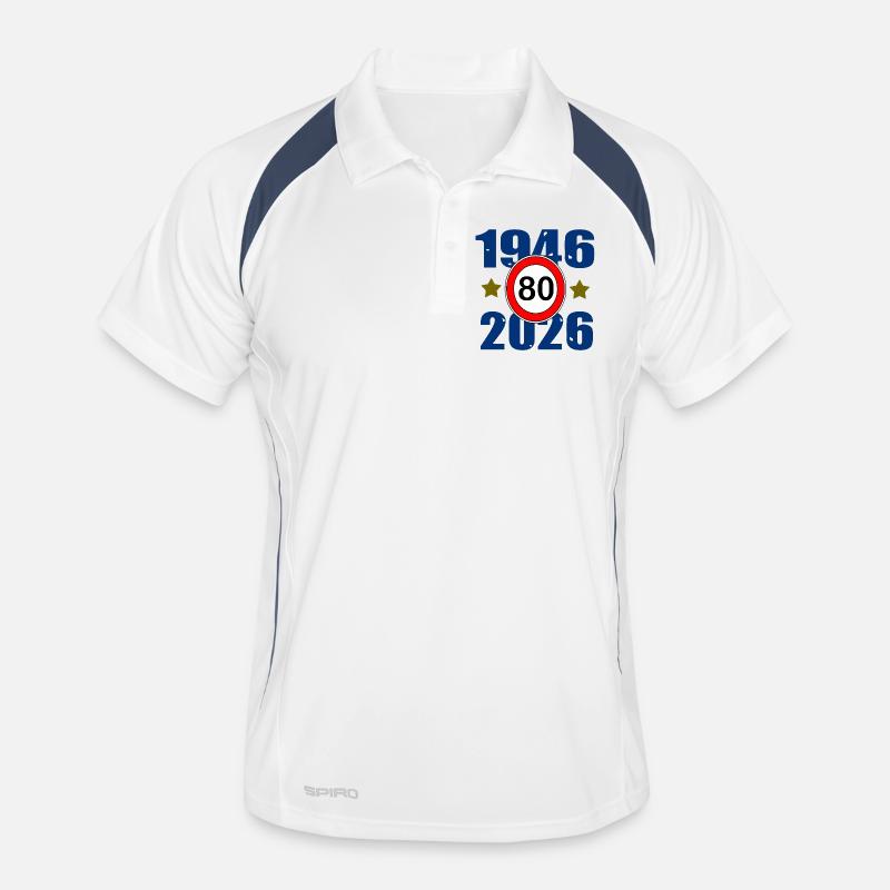 80e anniversaire 1946–2026 Polo respirant Homme