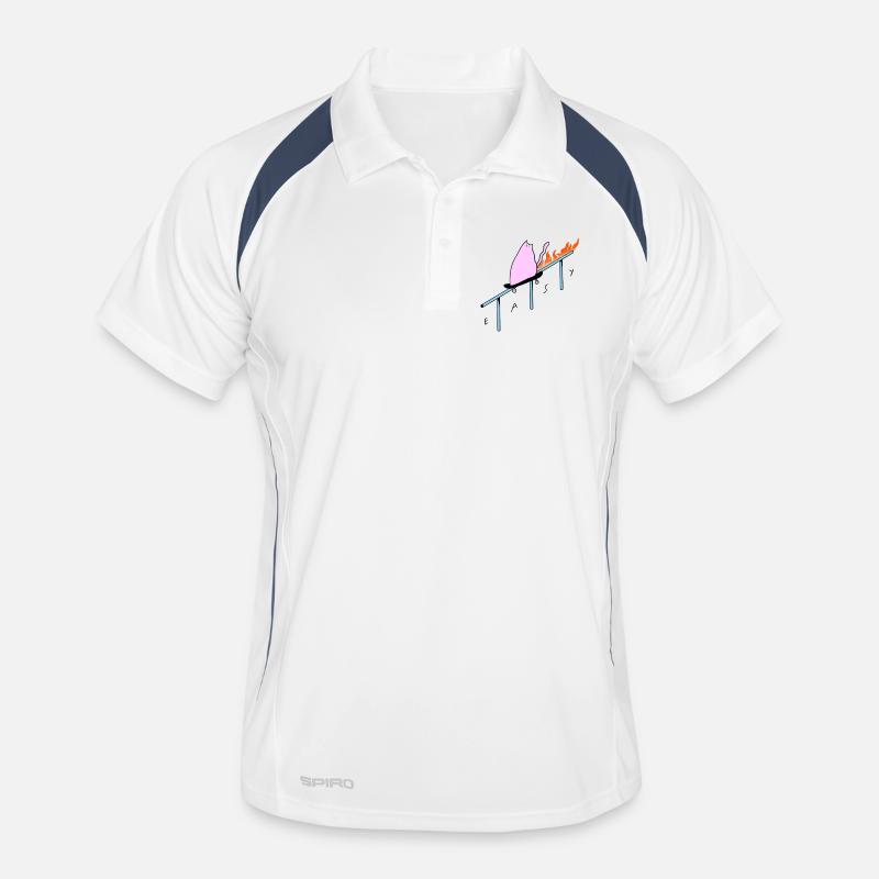 Easy_Cat Men's Polo breathable