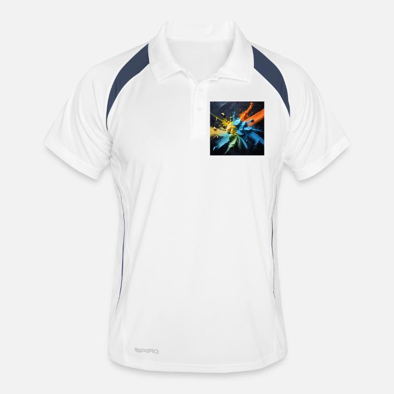 Rainbow dust explosion Men's Polo breathable