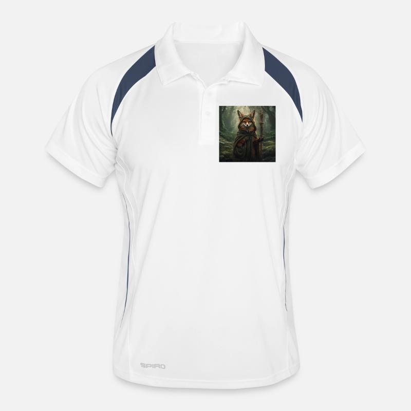 Forest Fox in Druid Cape Men's Polo breathable