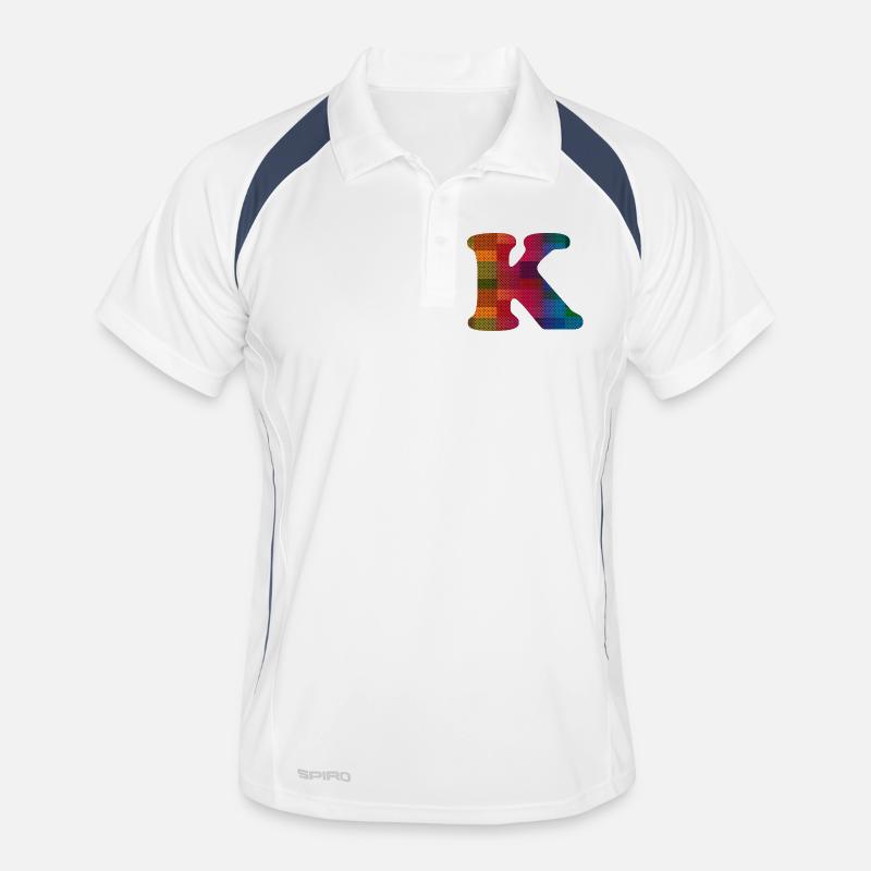 Letter K Men's Polo breathable