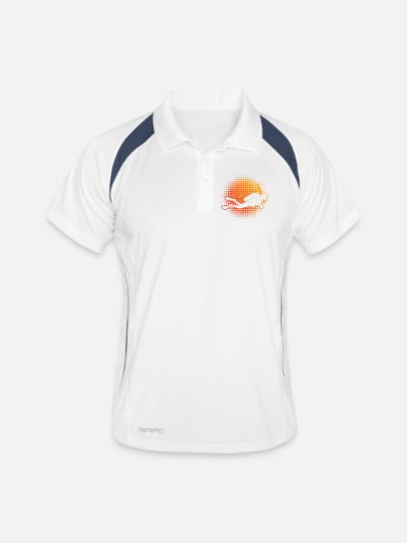 Plongée Aime une apparence propre pour plonger - Polo respirant Homme - blanc/marine - Devant