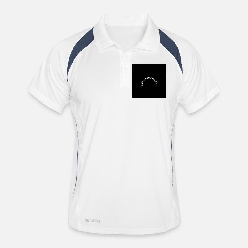 God always with me bow Men's Polo breathable