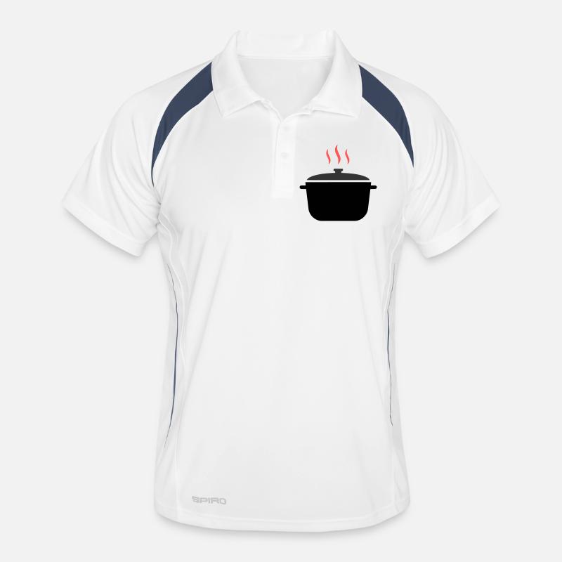 Cuisson à la vapeur dans une casserole Polo respirant Homme