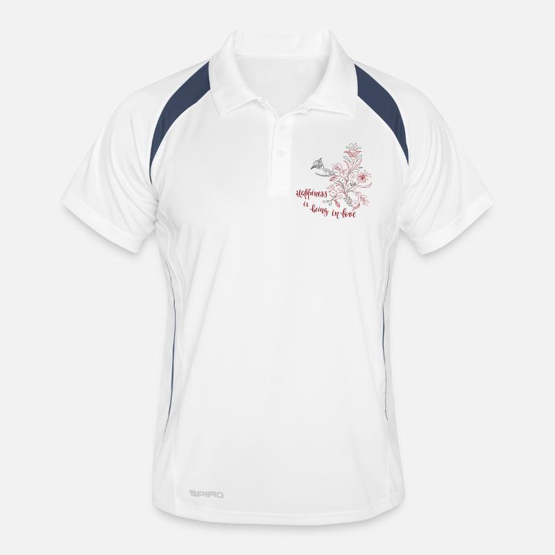Amour et bonheur Polo respirant Homme