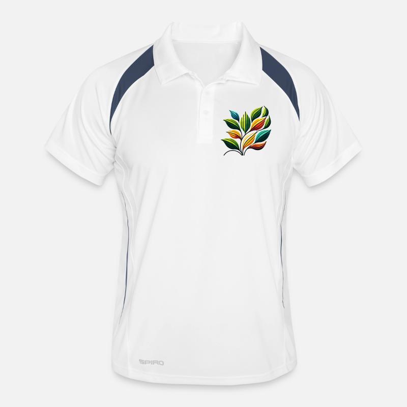 Symphonie colorée de Leafen Polo respirant Homme