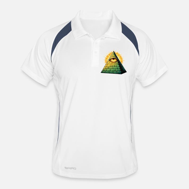 illuminati-pyramide Männer Polo atmungsaktiv