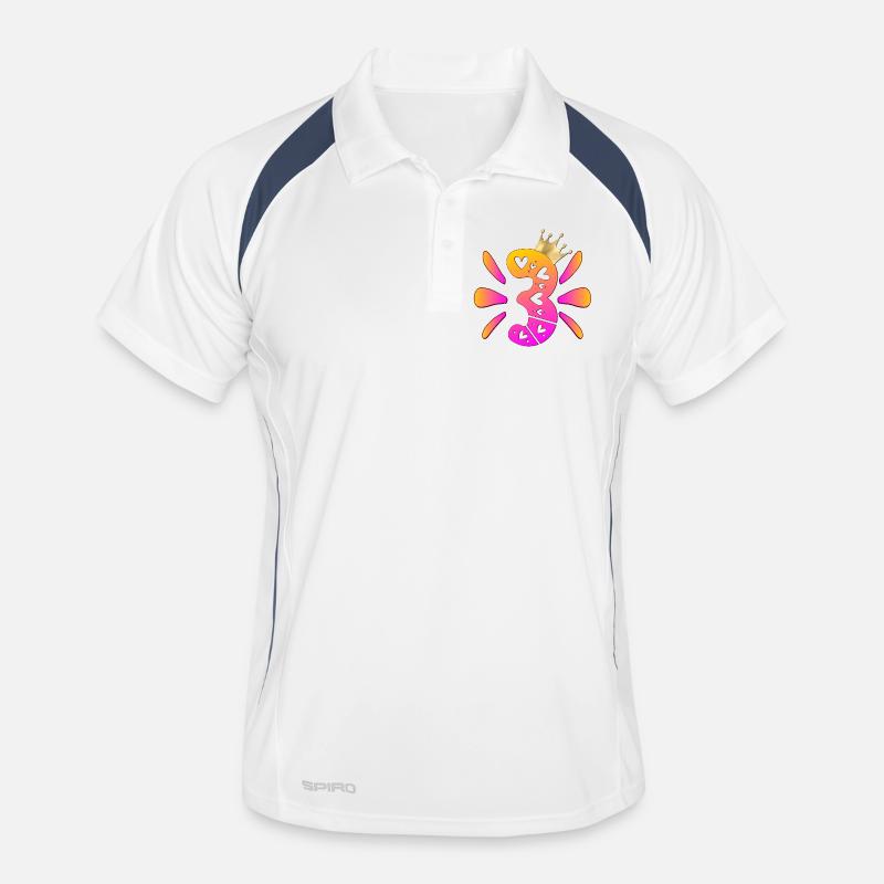 Krone 3rd Children's Birthday Party Men's Polo breathable