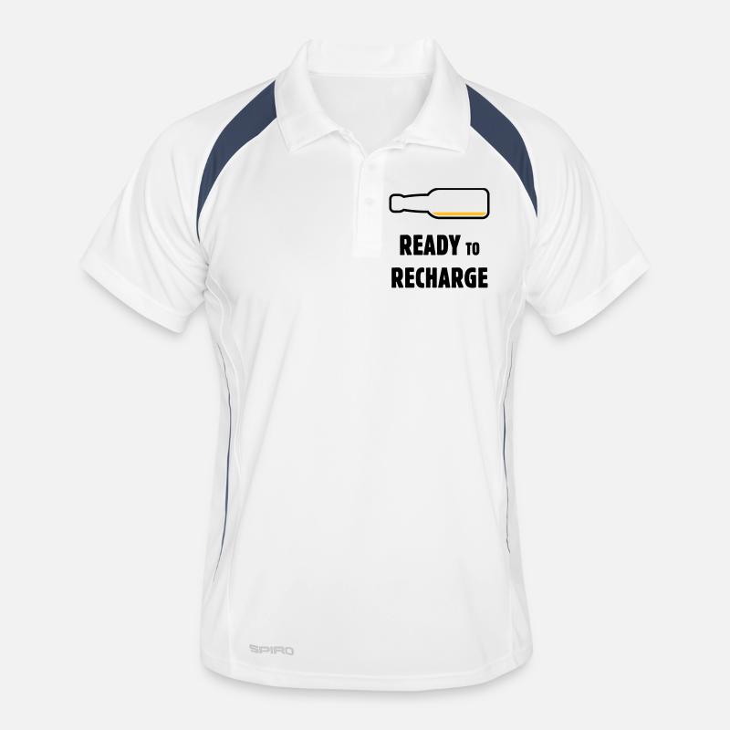 Prêt à recharger (Bière / Bière / POS 2C) Polo respirant Homme