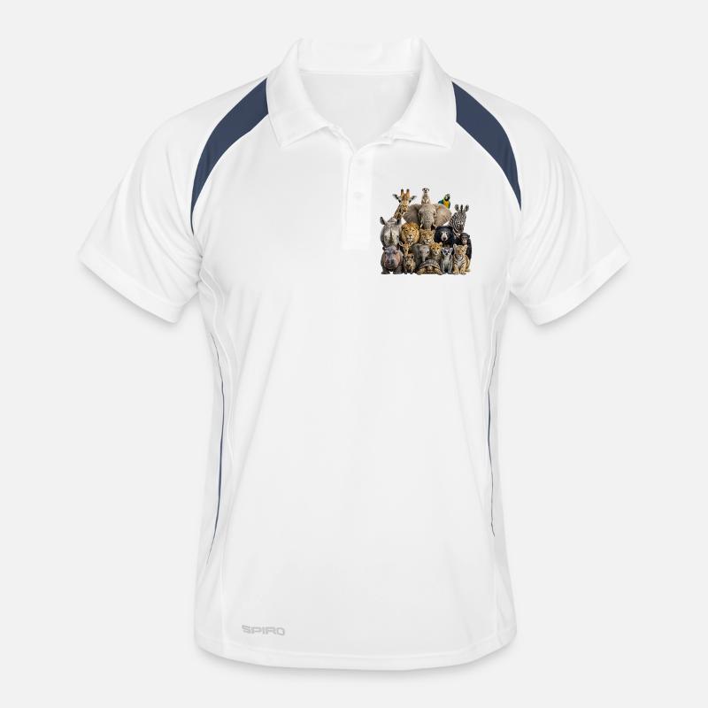 Animal gathering Men's Polo breathable