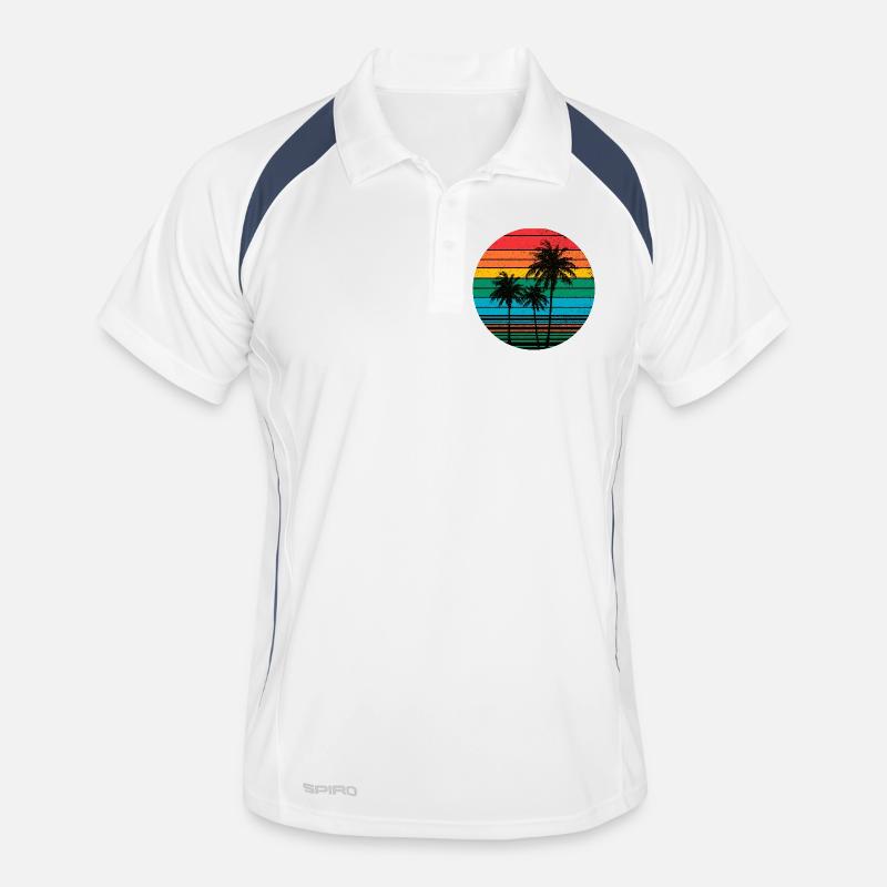 Palmiers rétro Polo respirant Homme