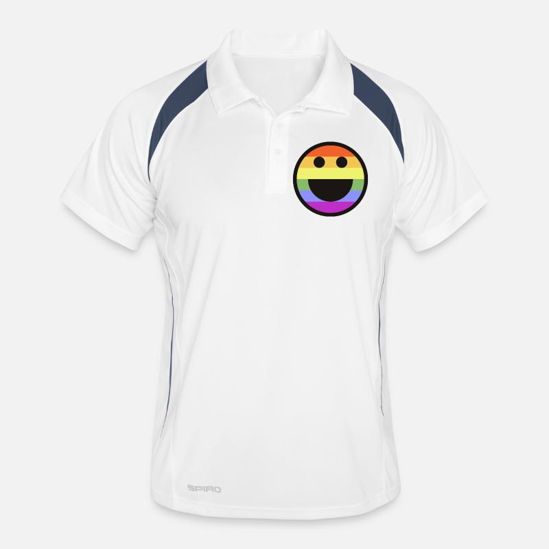 Rainbow LGBTQ Pride Männer Polo atmungsaktiv