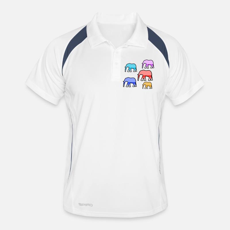 Éléphants Polo respirant Homme
