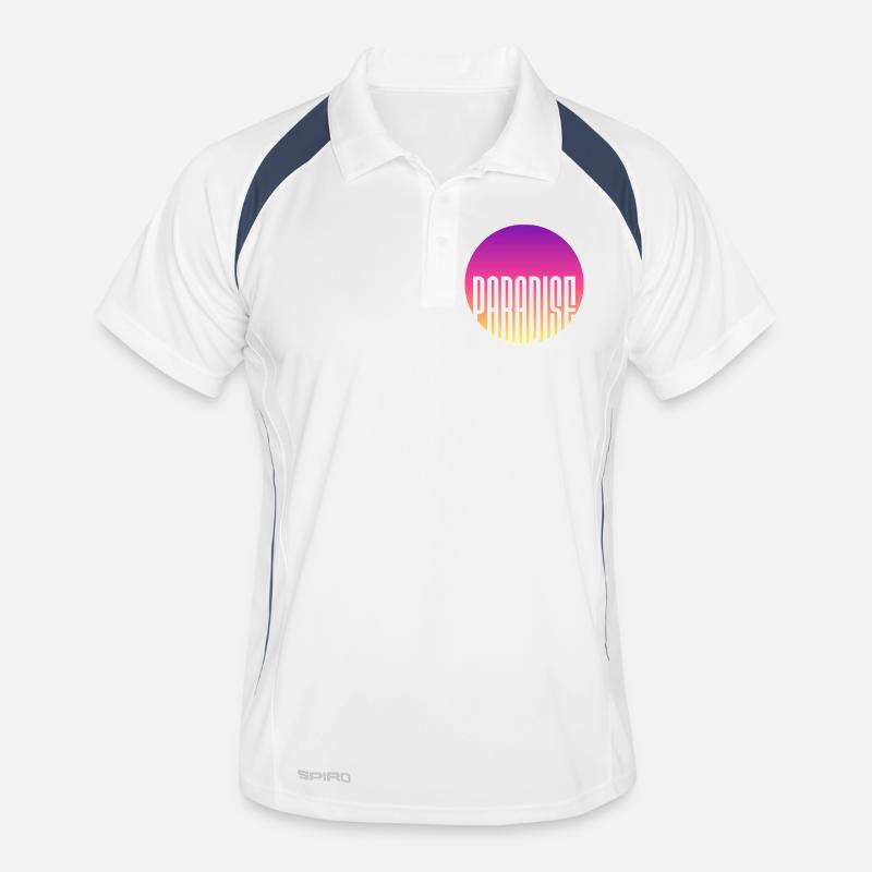 Sunset Paradise Men's Polo breathable