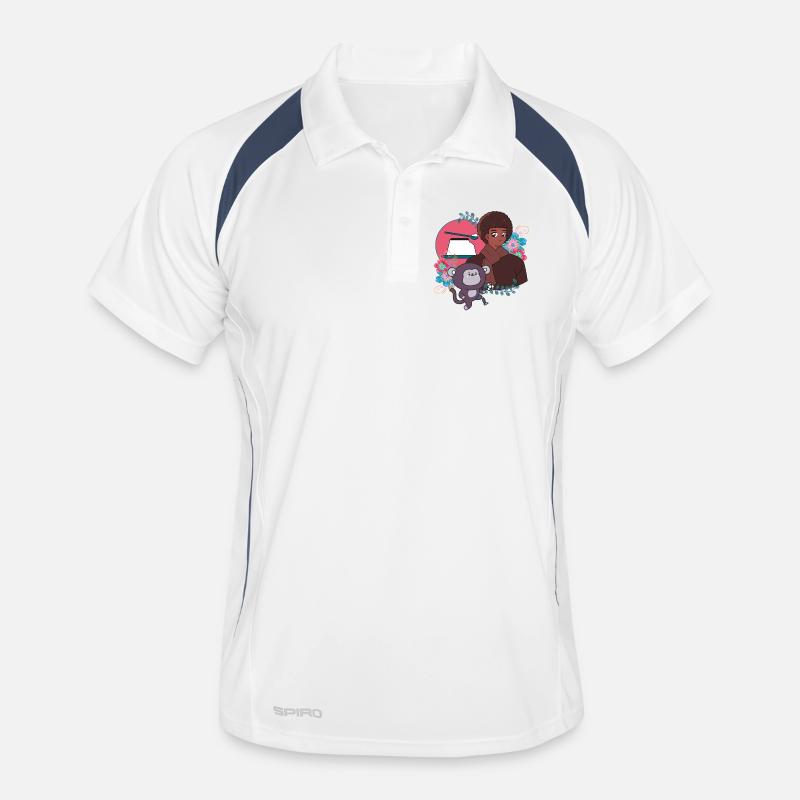 Garçon d’anime et singe de football avec prothèse Polo respirant Homme