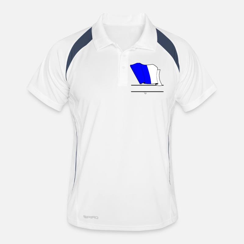 Spa Custom Flag Men's Polo breathable