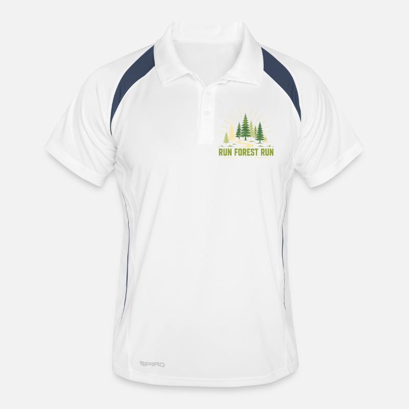 Trail Running - Run Forest Run Men's Polo breathable