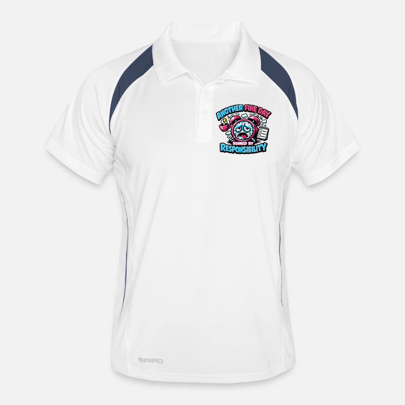 Another day plagued by responsibility Men's Polo breathable