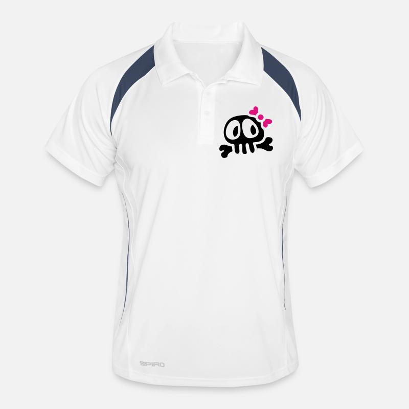 lady skull Männer Polo atmungsaktiv