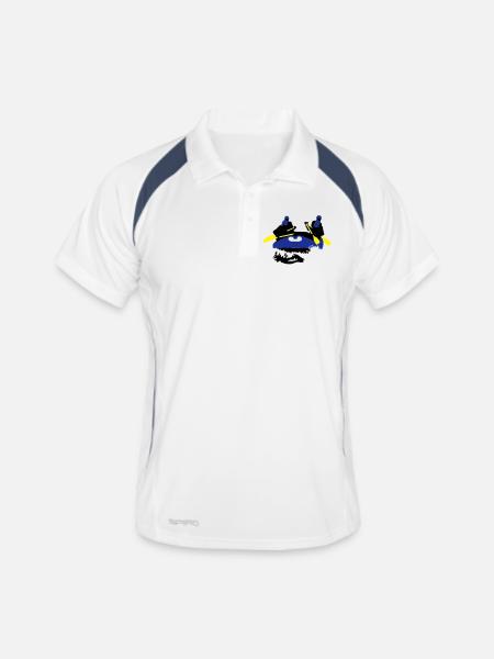 rafting - Polo respirant Homme - blanc/marine
