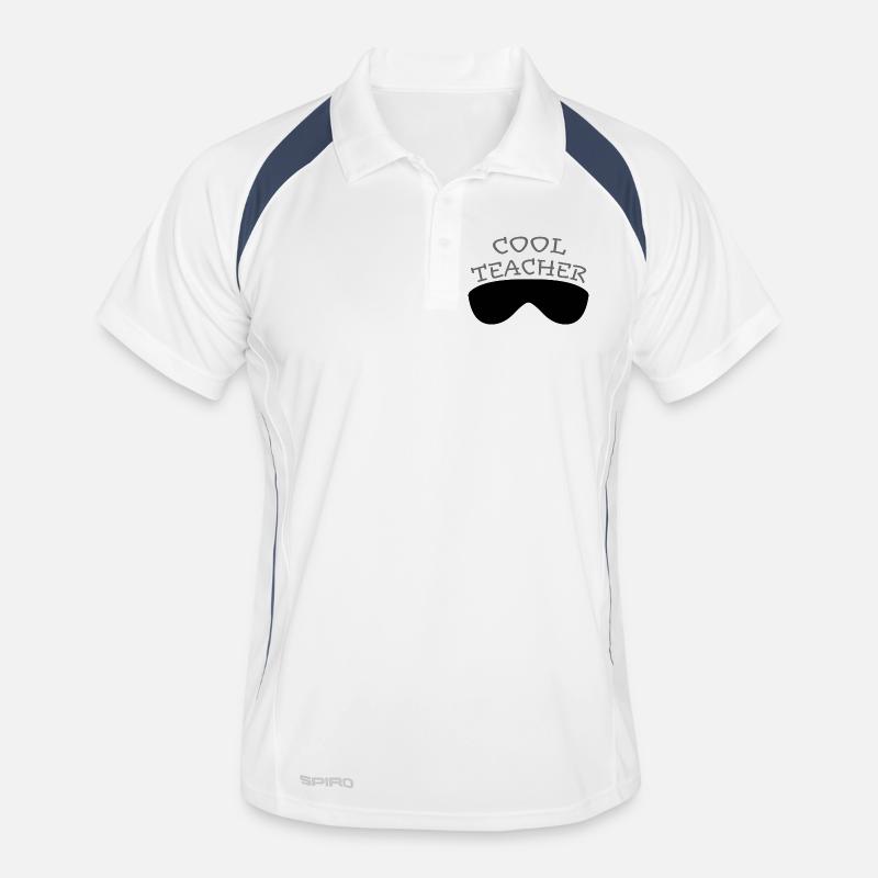 Cool lunettes d’enseignant tshirt design Polo respirant Homme