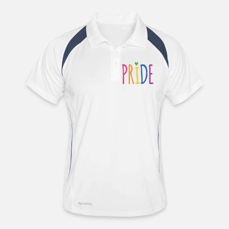 LGBTQ+ Pride Men's Polo breathable
