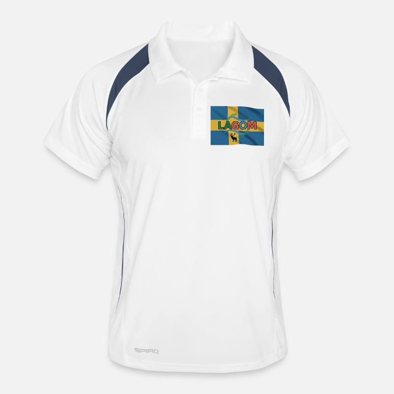 Lagom, Suède Polo respirant Homme