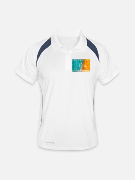 Balearic Islands - Men's Polo breathable - white/navy - Front