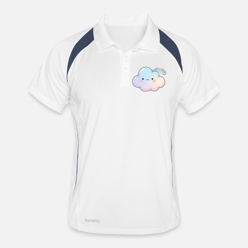 Kawaii Wolke Geschenk für Mädchen Kinder Männer Polo atmungsaktiv