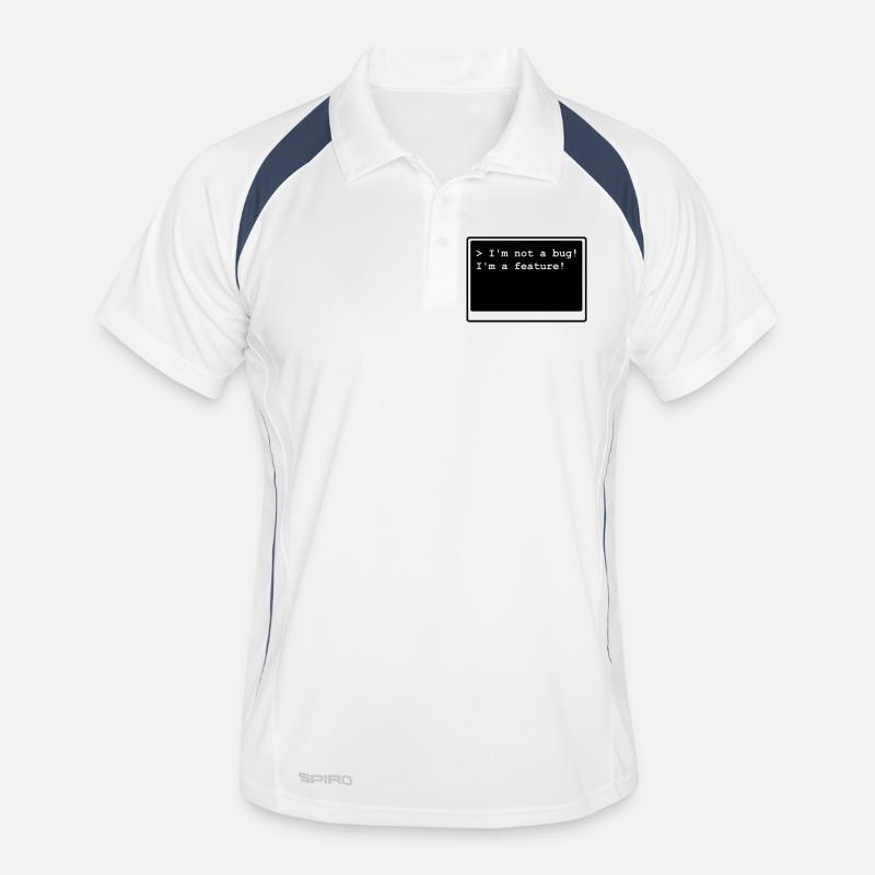 I'm not a bug! I'm a feature! (transparent) Men's Polo breathable