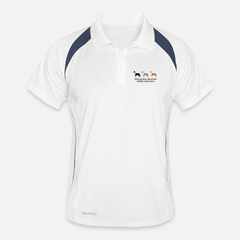 Obsessive Smooth Collie Disorder - Männer Polo atmungsaktiv - Weiß/Navy