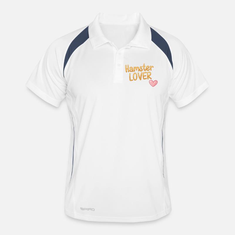 Hamster Design for Pet Lovers Men's Polo breathable