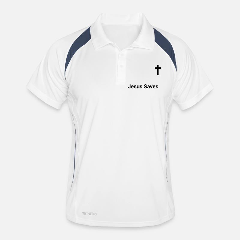 Impression abstraite de lignes géométriques Polo respirant Homme