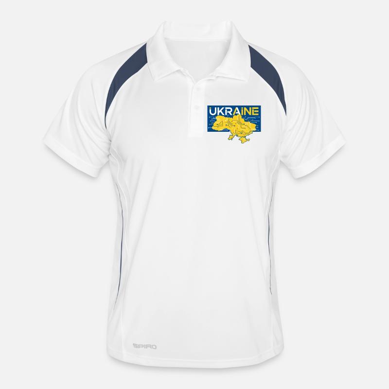 Circuit Ukraine Map Men's Polo breathable