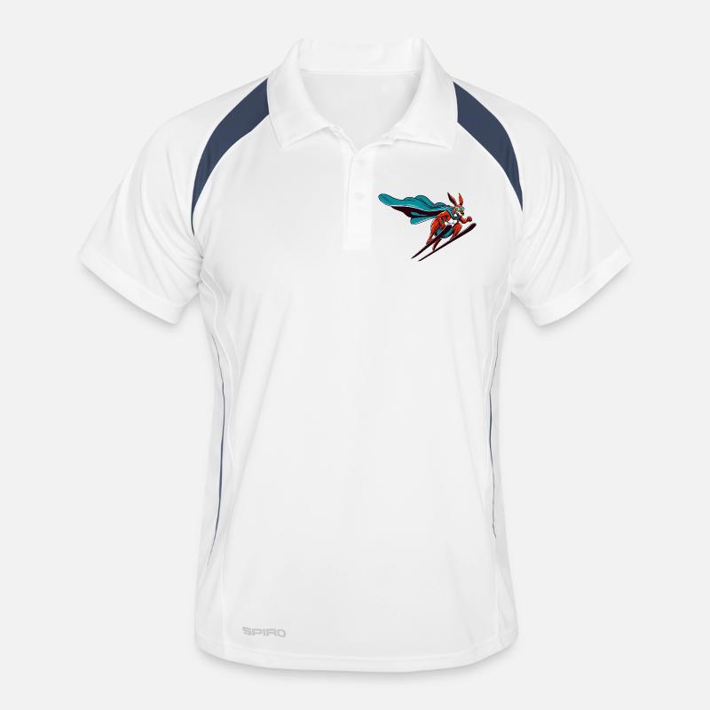 Super lapin de ski avec cape et lunettes de ski Polo respirant Homme