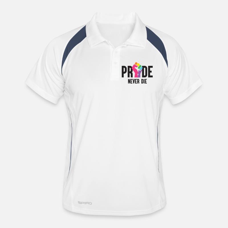 Pride Month LGBT - Pride Never Die Männer Polo atmungsaktiv