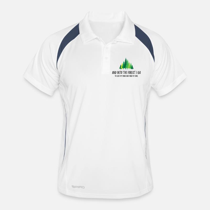 Et je vais dans la forêt Polo respirant Homme