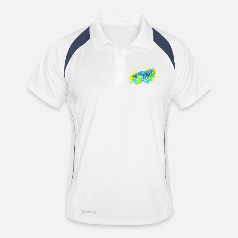 Buckelwal Männer Polo atmungsaktiv
