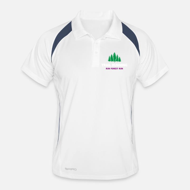 Trail Running - Run Forest Run Men's Polo breathable