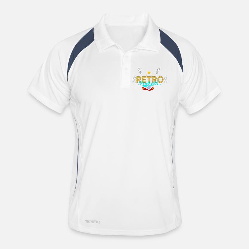 Retro-Flipper Männer Polo atmungsaktiv