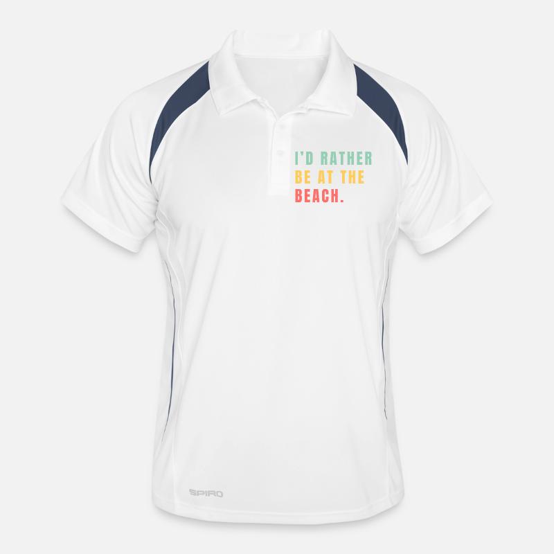 Je préfère être à la plage Polo respirant Homme