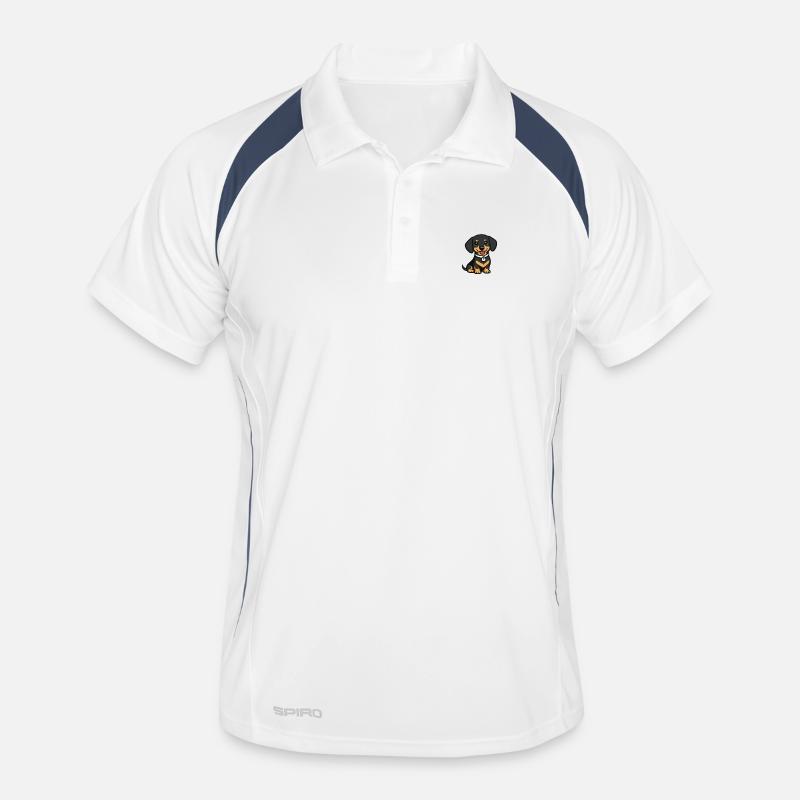Dessin animé du Petit Teckel Polo respirant Homme