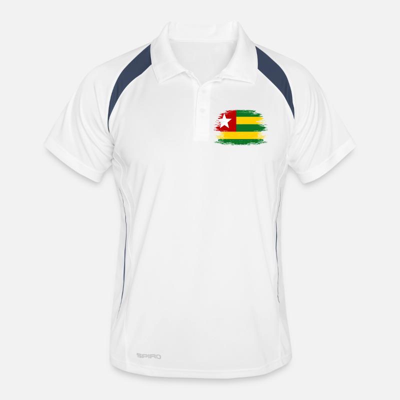 Togo_Flagge_used Men's Polo breathable