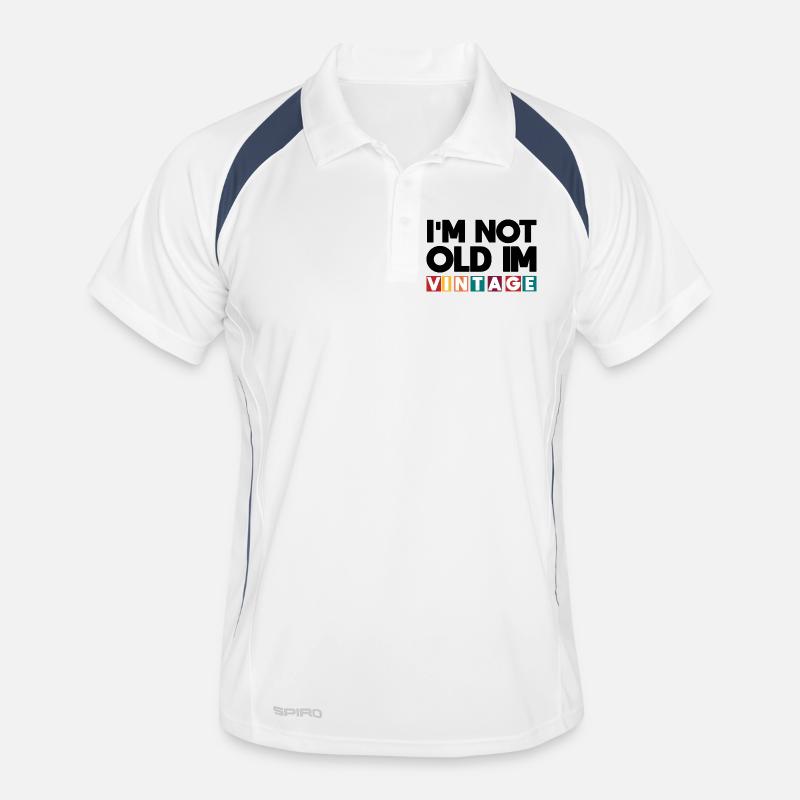Ich bin nicht alt, ich bin vintage Männer Polo atmungsaktiv
