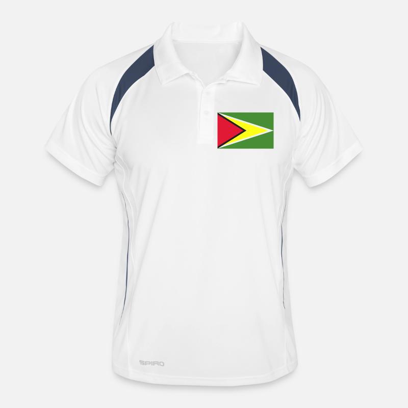 Guyana flag Men's Polo breathable