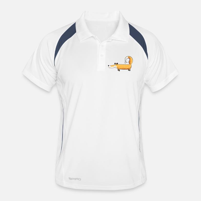 Cadeau drôle de motif d'animal de bande dessinée I de renards Polo respirant Homme