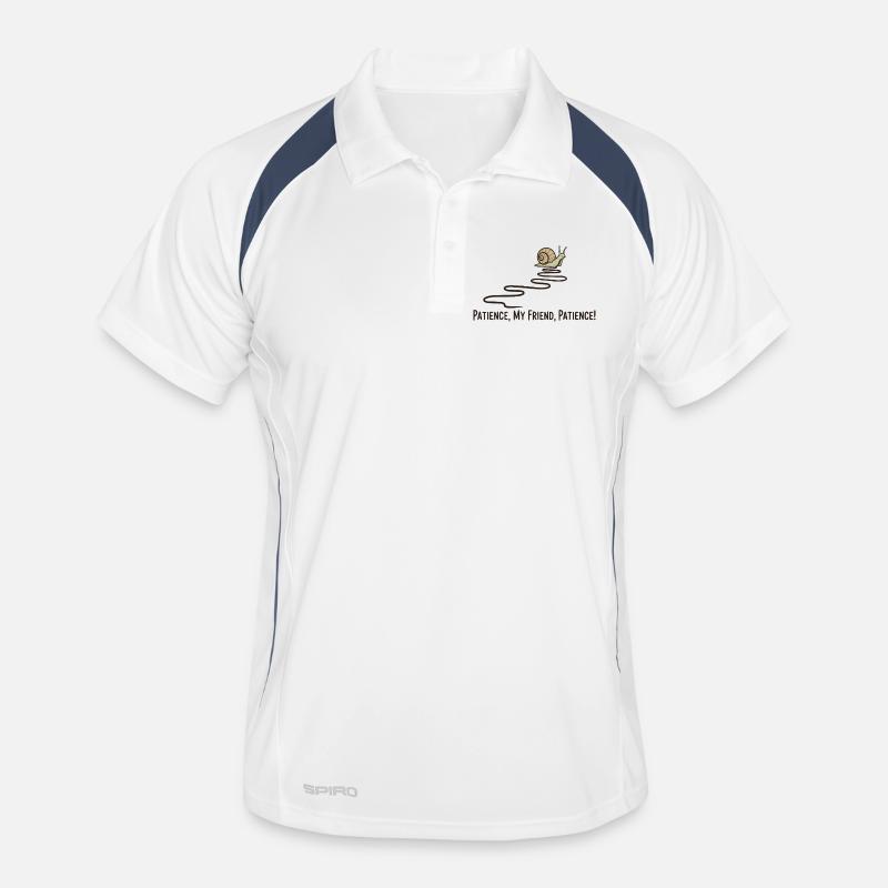 Patience, mon ami Escargot, citation drôle d’animal lent Polo respirant Homme