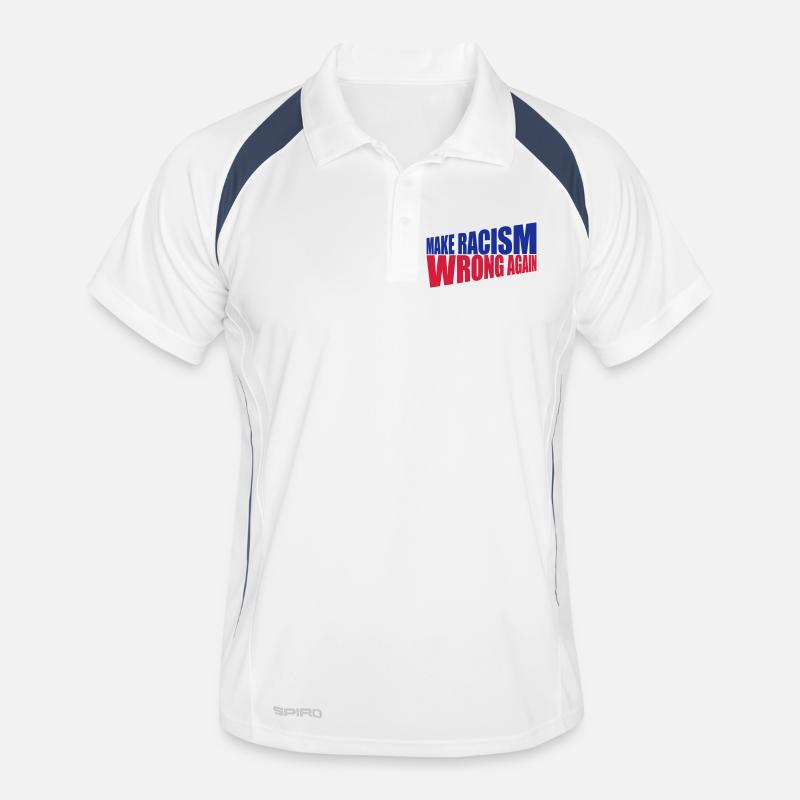 make racism wrong again Männer Polo atmungsaktiv
